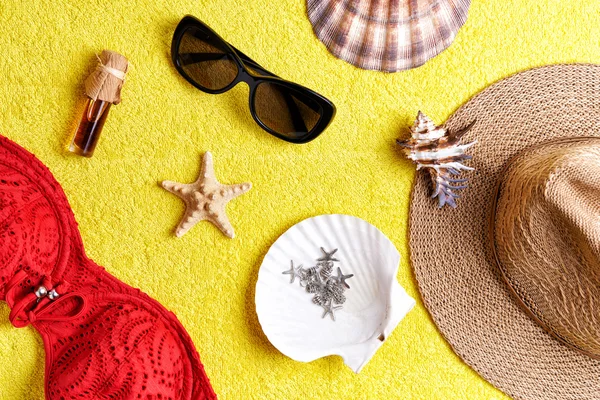 Items voor zomervakantie — Stockfoto