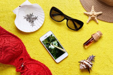 yaz tatili için öğeleri