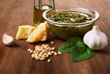 pesto için malzemeler