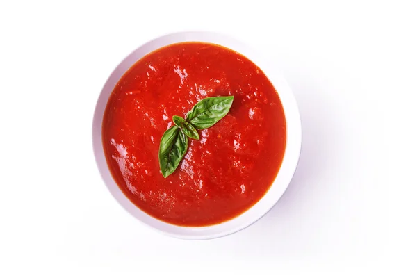 Rote Tomatensuppe — Stockfoto