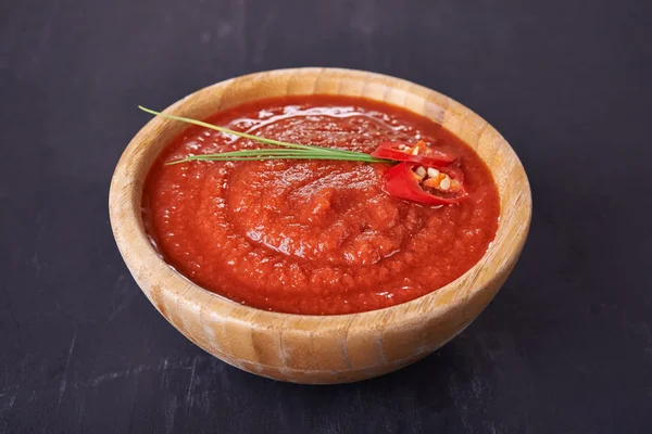 Tomatensauce und Chili — Stockfoto