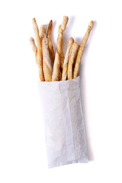 Grissini. traditional Italian breadsticks — Stock Photo, Image