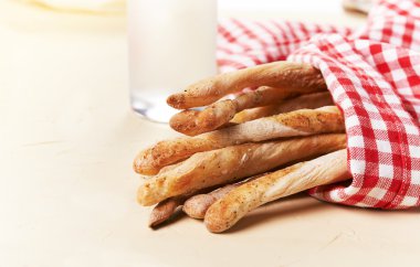 grisini. geleneksel İtalyan breadsticks