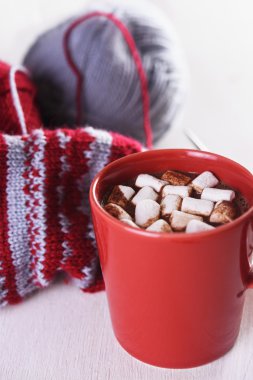 sıcak çikolata ile kupa