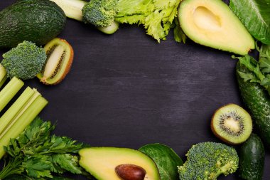 çerçeve yeşil sebze