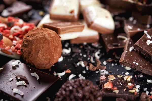 Bonbons sucrés au chocolat — Photo