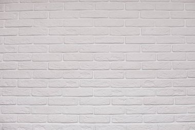 Desen arkaplan için beyaz açık kahverengi tuğla duvar dokusu.