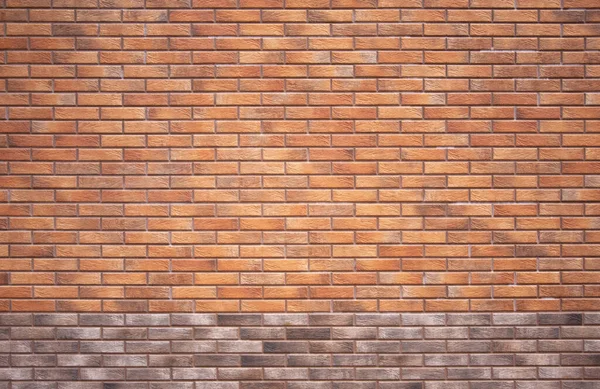 Parede de tijolo. Padrão de parede de tijolo vermelho e marrom. — Fotografia de Stock