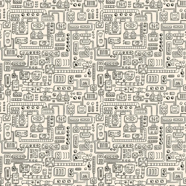 Electrical appliances seamless pattern — Stock Vector