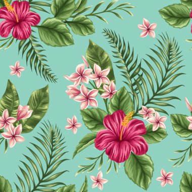 Floral seamless pattern clipart