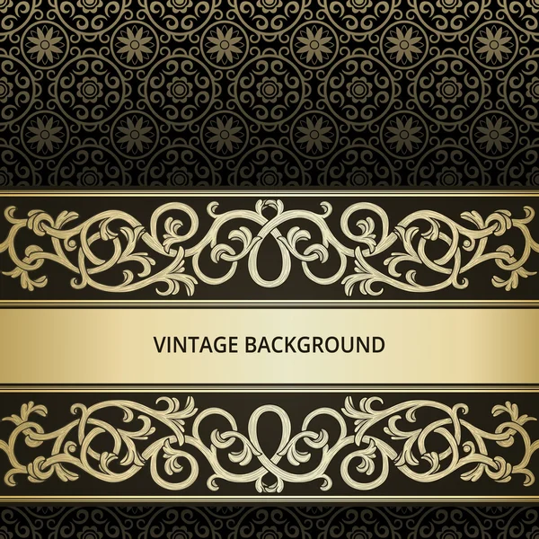 Vintage  background with flourish elements — Stock Vector