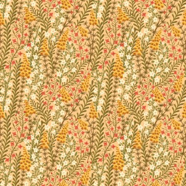 Küçük çiçekler ve yapraklar