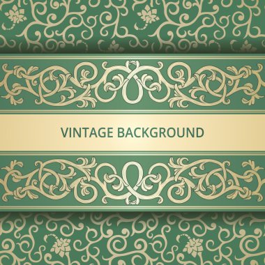 background with flourish borders