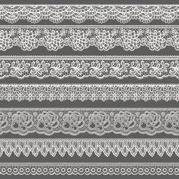 Dekoratif kenarlık dantel gibi stilize kümesi