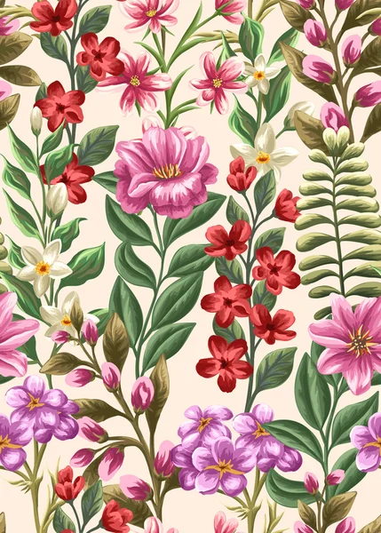 Цветы в акварельном стиле — стоковый вектор