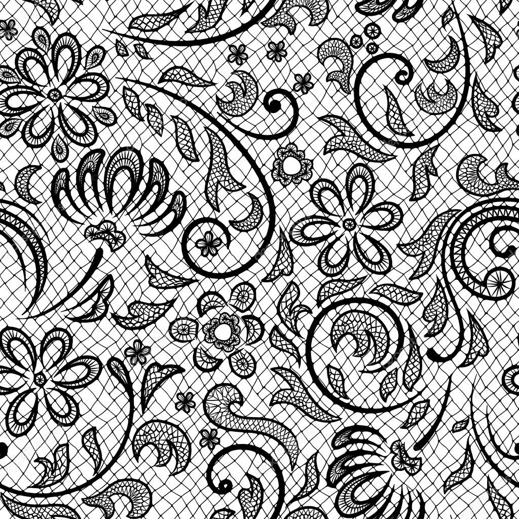 pattern stylized like laces