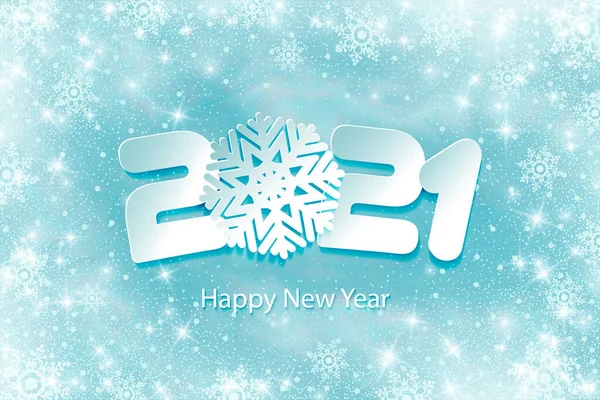 Вектор Щасливий Новий рік 2020 фон з паперовими живцями — стоковий вектор