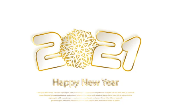 З Новим 2019 роком тло з паперовими живцями. Золоті номери 1, 2, 9 і сніжинка вирізані з паперу — стоковий вектор