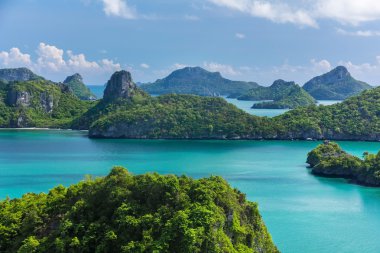 Kuş bakışı deniz Tayland Mu Ko Ang Thong Adası Ulusal P