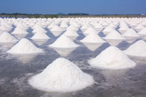 Salt fields background — Stock Photo, Image