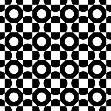 Kesintisiz Daire ve kare desen