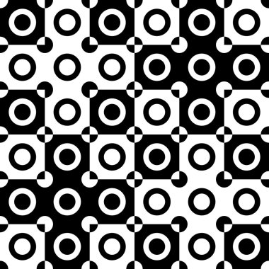 Kesintisiz Daire ve kare desen