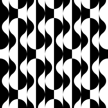 Sorunsuz kavisli şekli desen