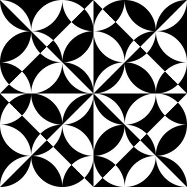 Kesintisiz Daire, kare ve üçgen desen