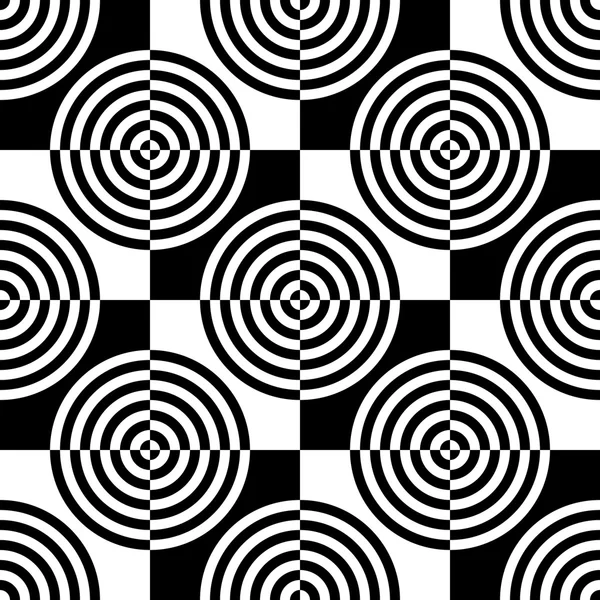 Cercle sans couture et motif carré — Image vectorielle