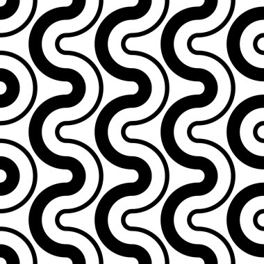 Sorunsuz kavisli şekli desen