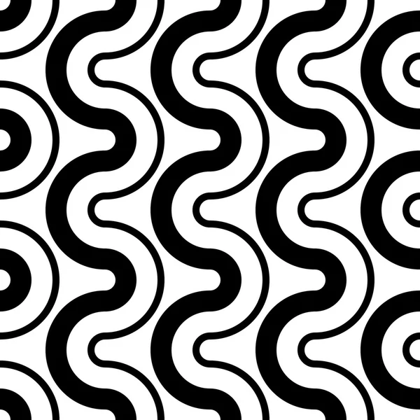 Modèle de forme courbe sans couture — Image vectorielle