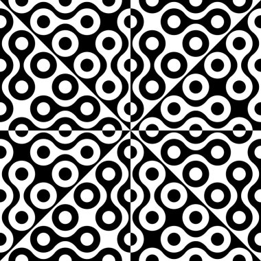 Sorunsuz kavisli şekli desen