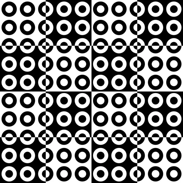 Seamless Square and Circle Pattern — Stock Vector