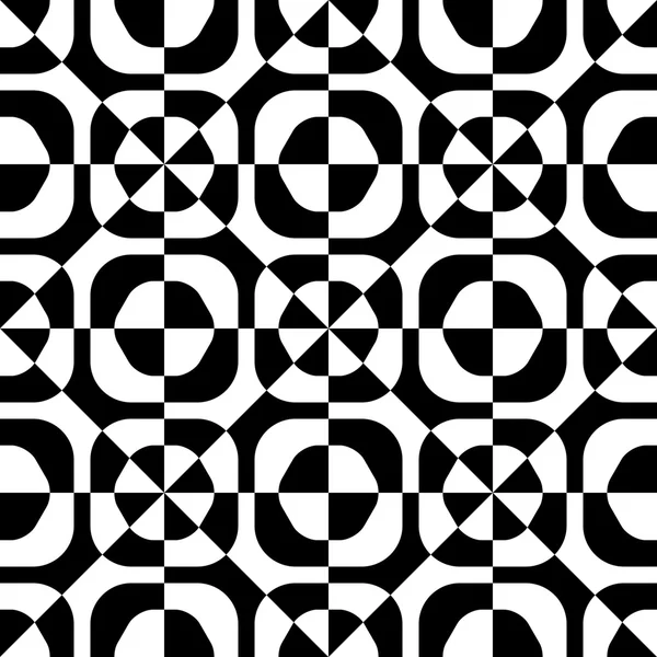 Cercle sans couture, motif carré et triangle — Image vectorielle