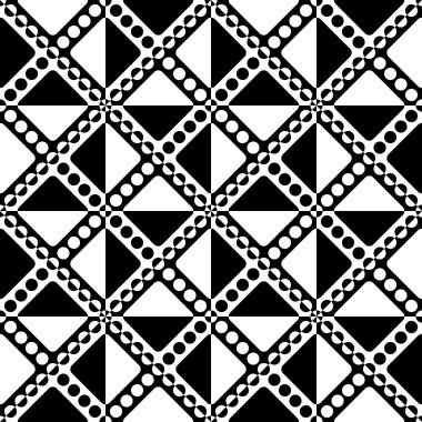 Kesintisiz Daire ve üçgen desen