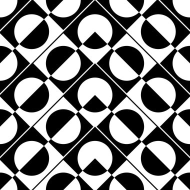 Sorunsuz kare, üçgen ve daire desen