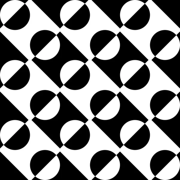 Бесшовный квадрат и круговой узор — стоковый вектор