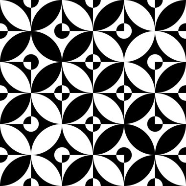 Kesintisiz Daire ve kare desen