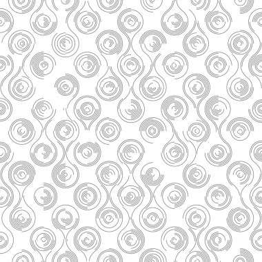 Sorunsuz kavisli şekli desen