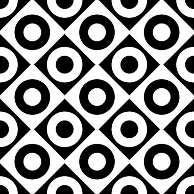 Kesintisiz Daire ve kare desen