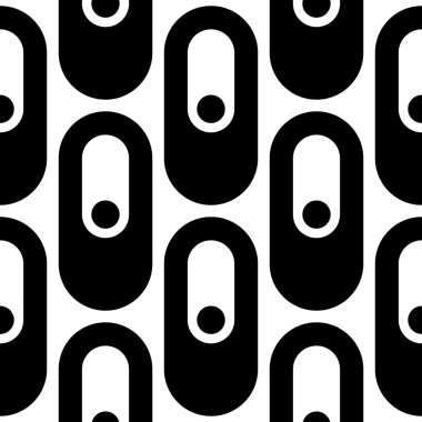 Kesintisiz dikey şerit ve elips desen