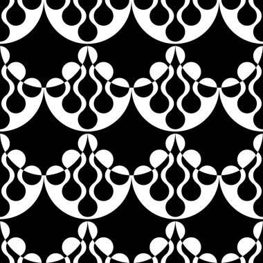 Sorunsuz kavisli şekli desen