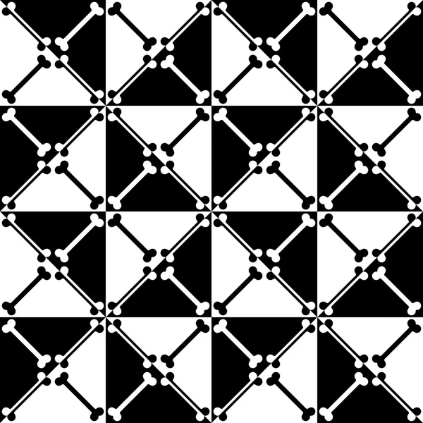 Naadloze driehoek en vierkante patroon — Stockvector