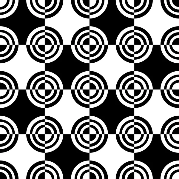 Cercle sans couture et motif carré — Image vectorielle