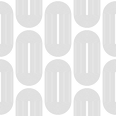 Sorunsuz kavisli şekli desen