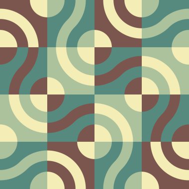 Sorunsuz kavisli şekli desen