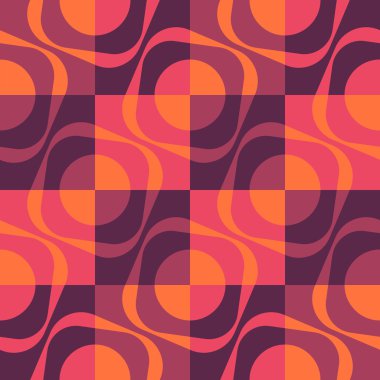 Sorunsuz kare ve daire desen