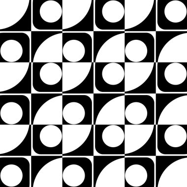 Sorunsuz kare ve daire desen