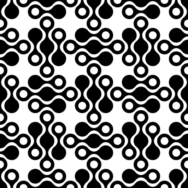 Seamless Curved Shape Pattern — Stock Vector