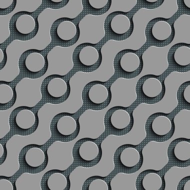 Kesintisiz Daire ve çapraz desenli